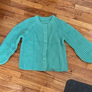 Women's Green Knit Sweater